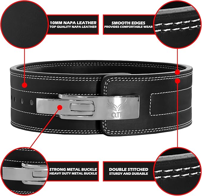 QTF'S weight lifting Leather Belt