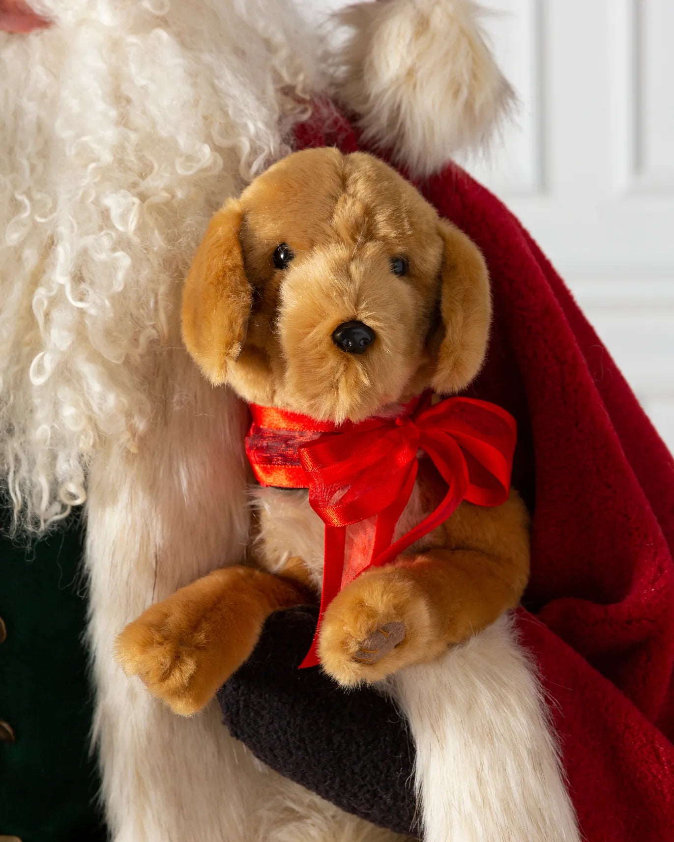 Life-Size Santa with Puppy