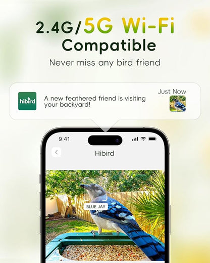4K HD Smart Bird Feeder with Camera