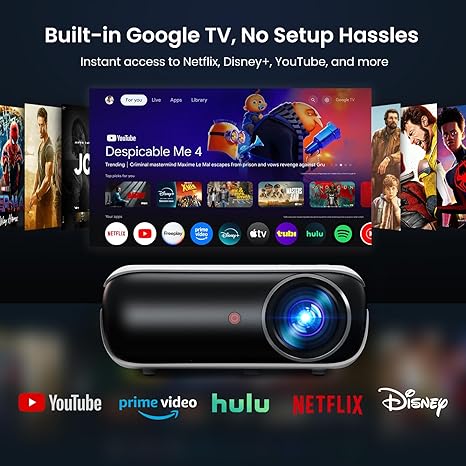 Official Licensed Google TV Smart Projector