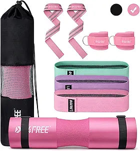 G4Free 9Pcs Barbell Pad Set