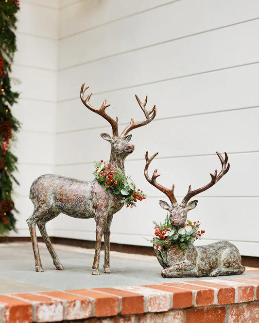 Festive Antiqued Deer