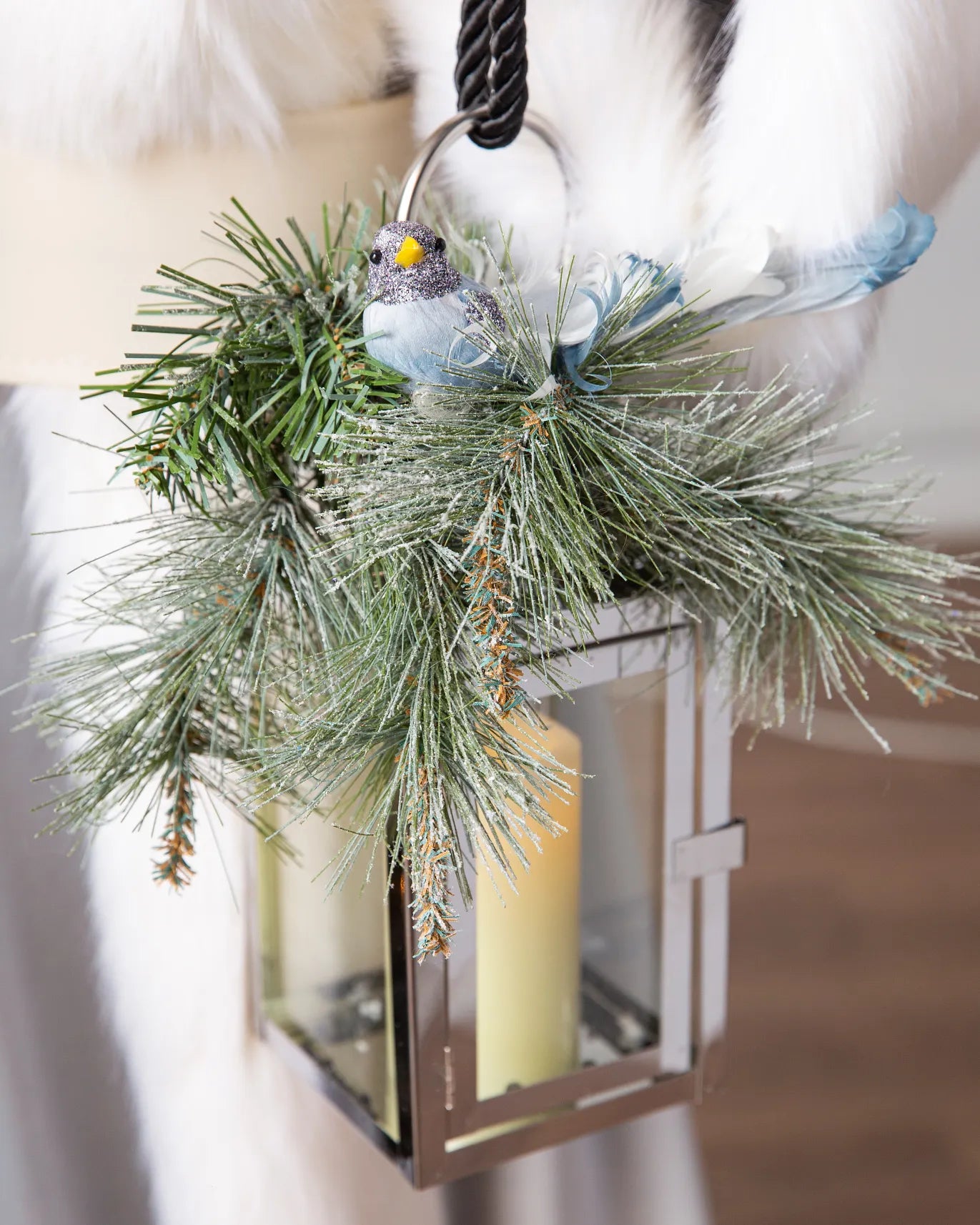 Life-Size Santa White