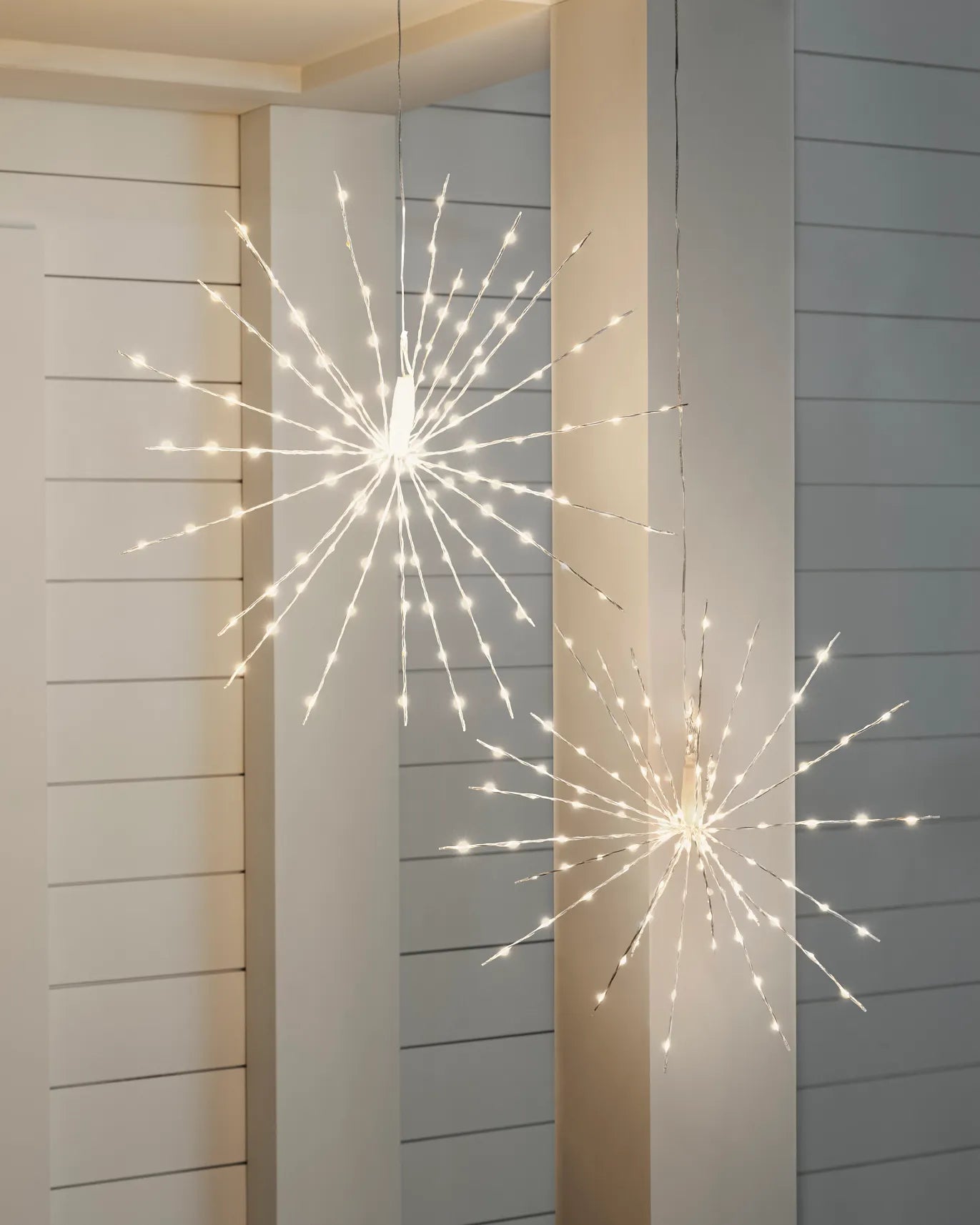 Outdoor Starburst Lights Silver