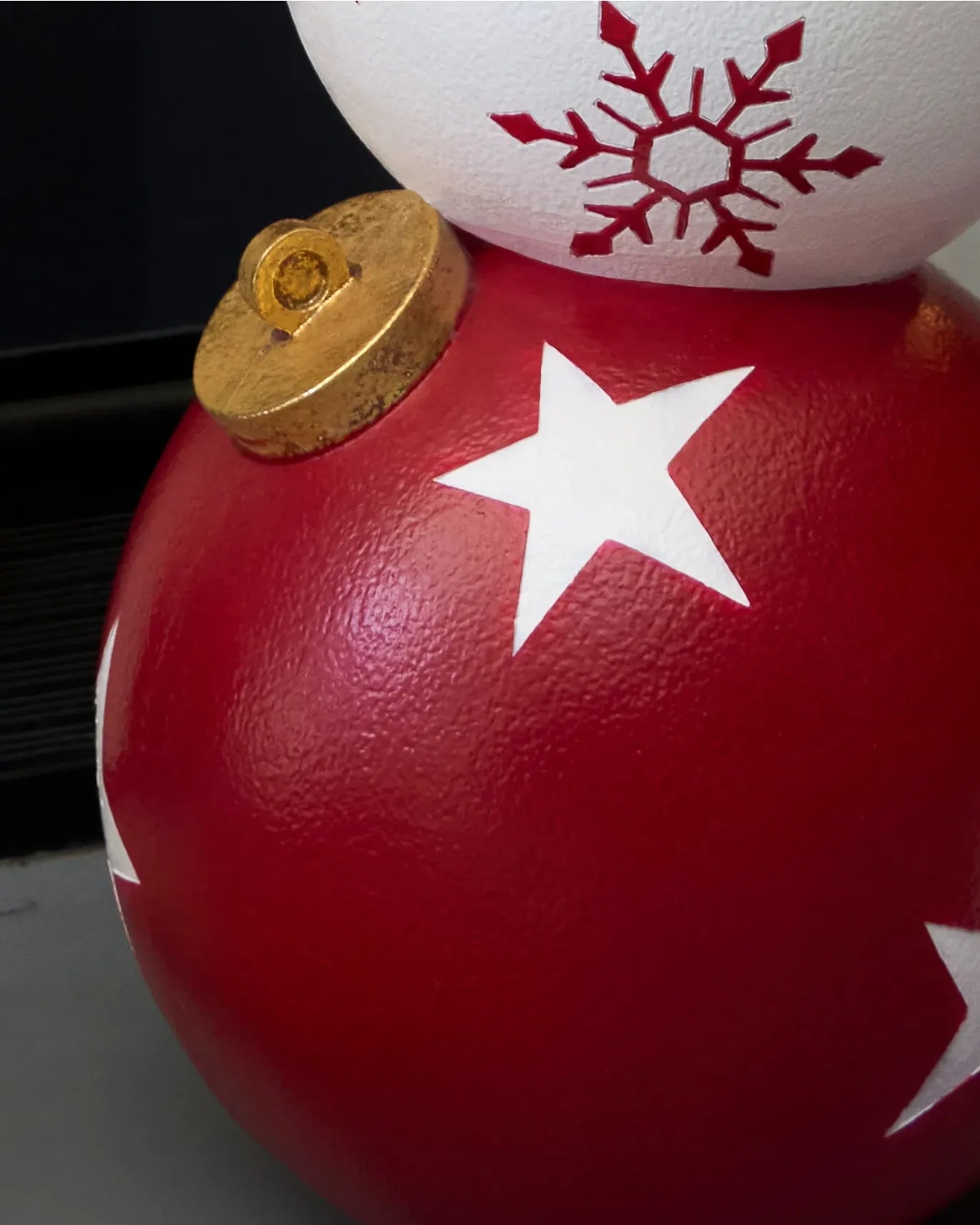 Outdoor Stacked Christmas Ornaments