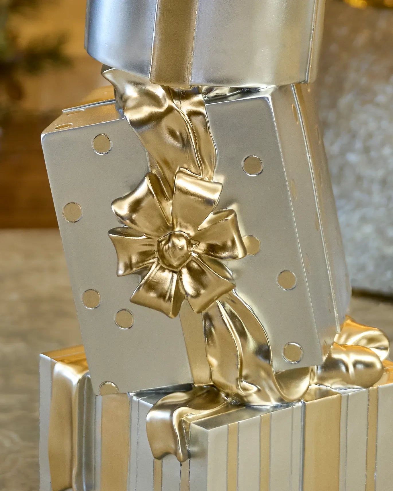 Outdoor Stacked Christmas Presents