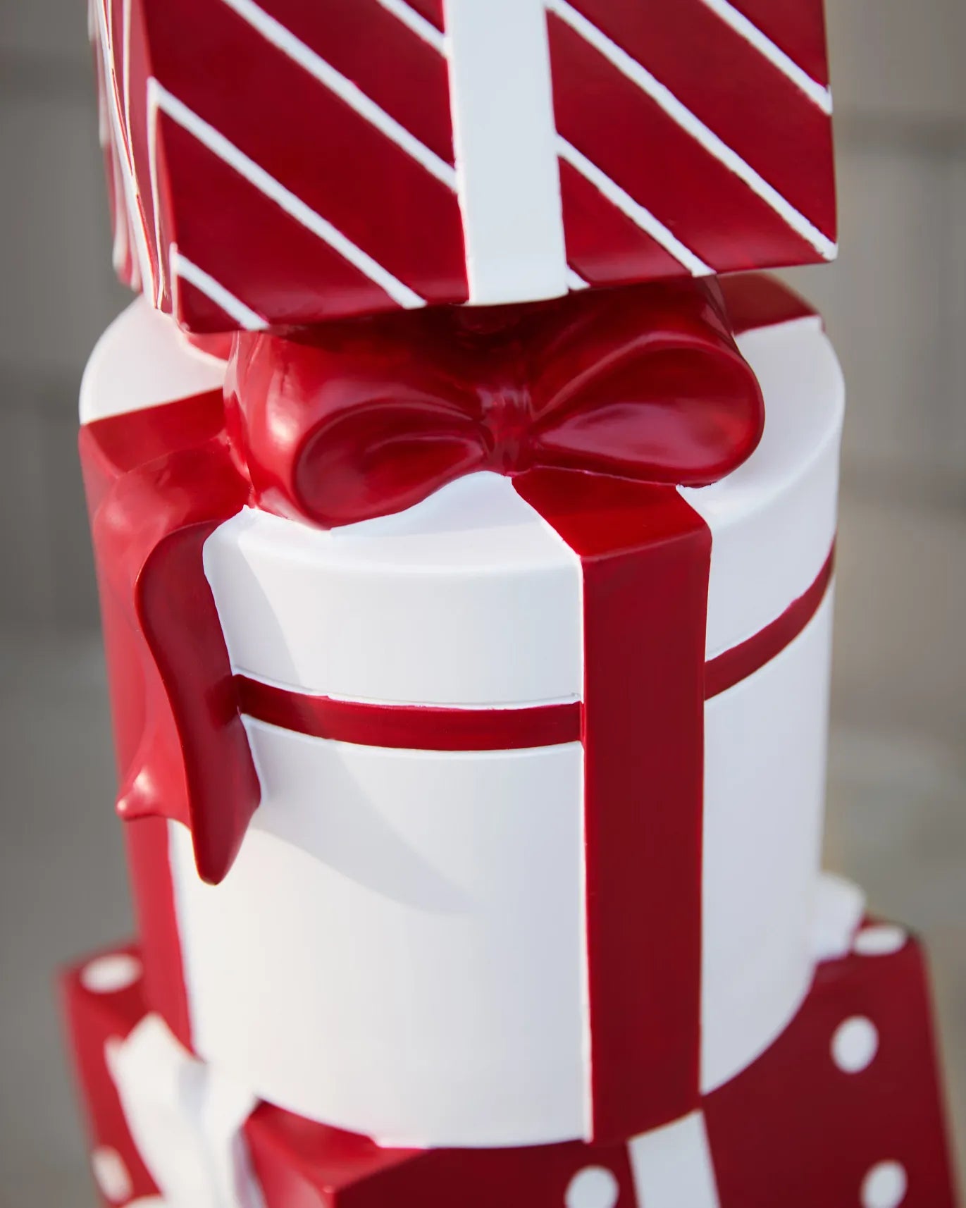 Outdoor Stacked Christmas Presents