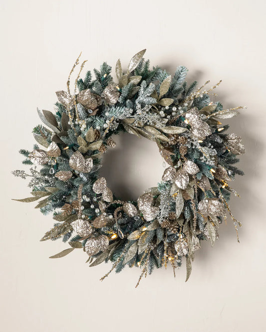Champagne & Crystal Wreath